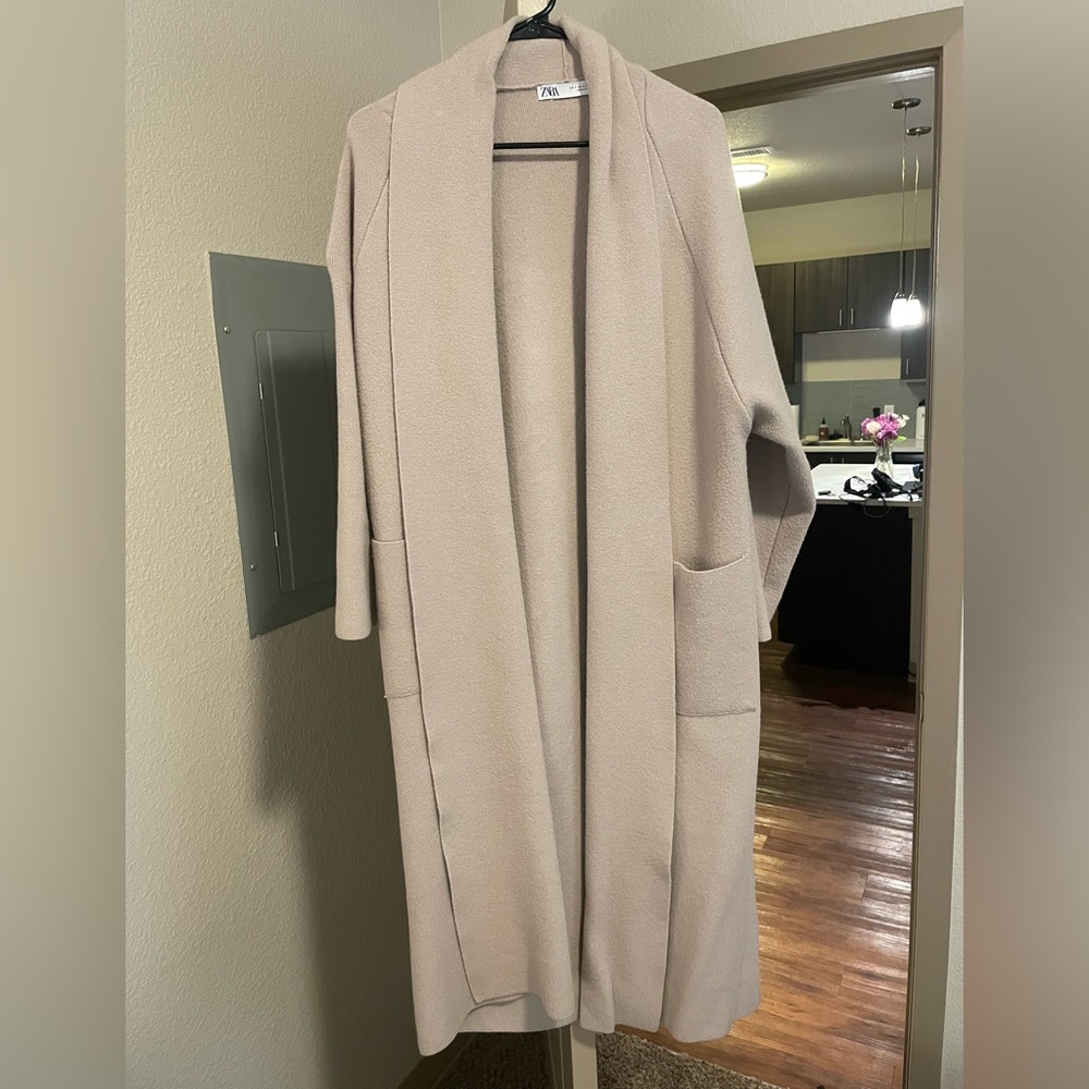 Zara Long Sweater Coat